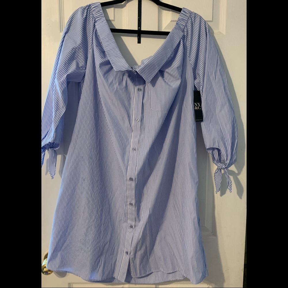 New York & Company off the shoulder dress